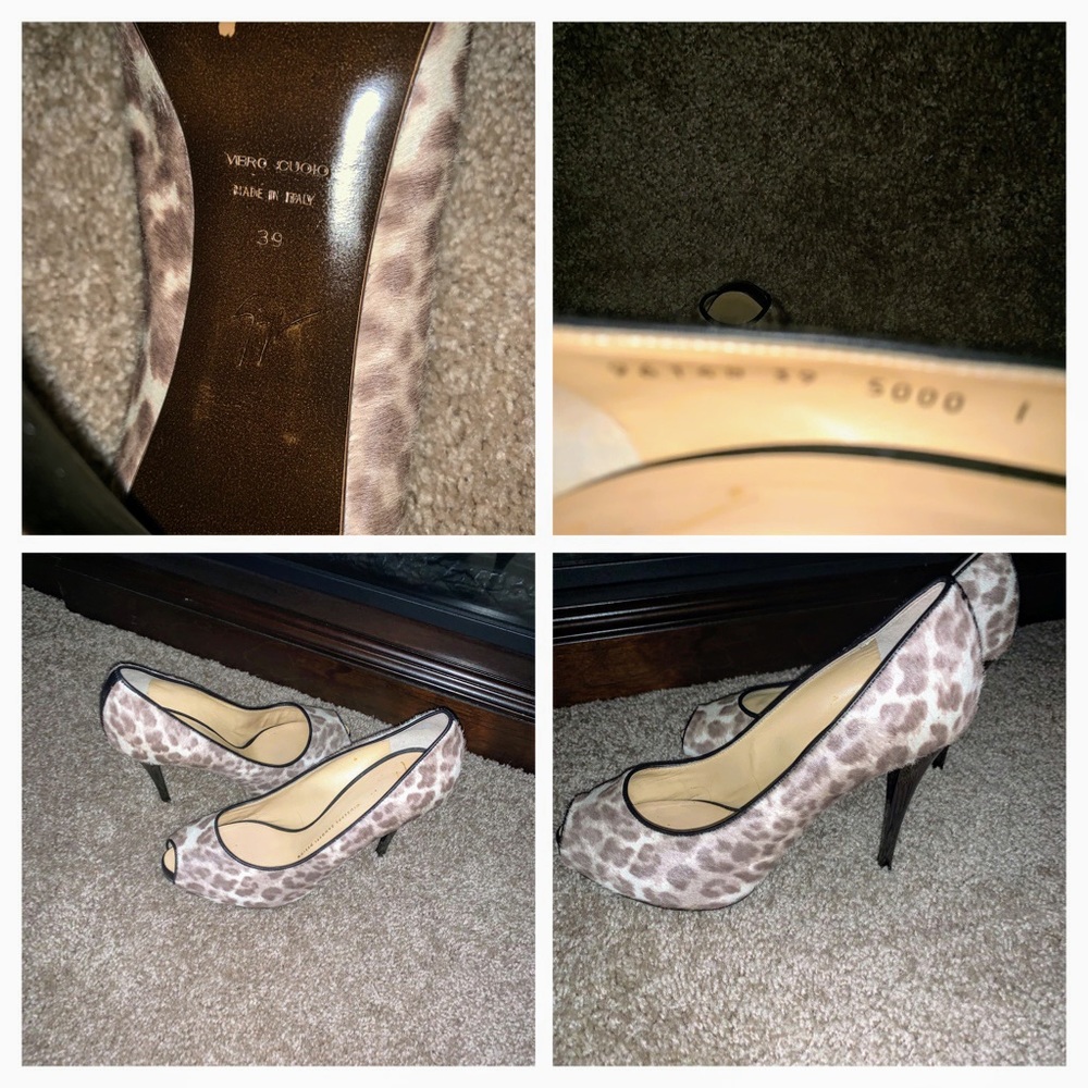 Giuseppe Zanottileopard Print Open Toe - image 6